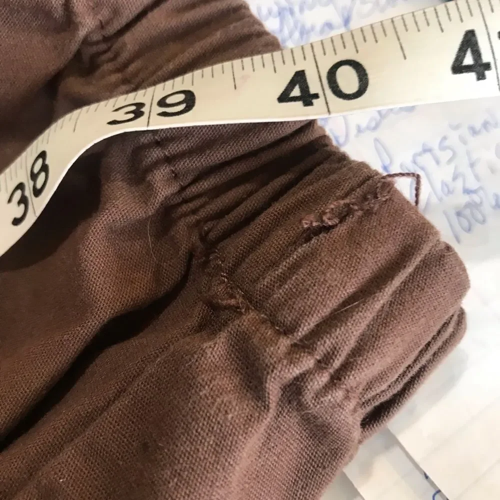 Parisian Brown Cargo Joggers Snap Pockets Size 10 - Picture 7 of 11